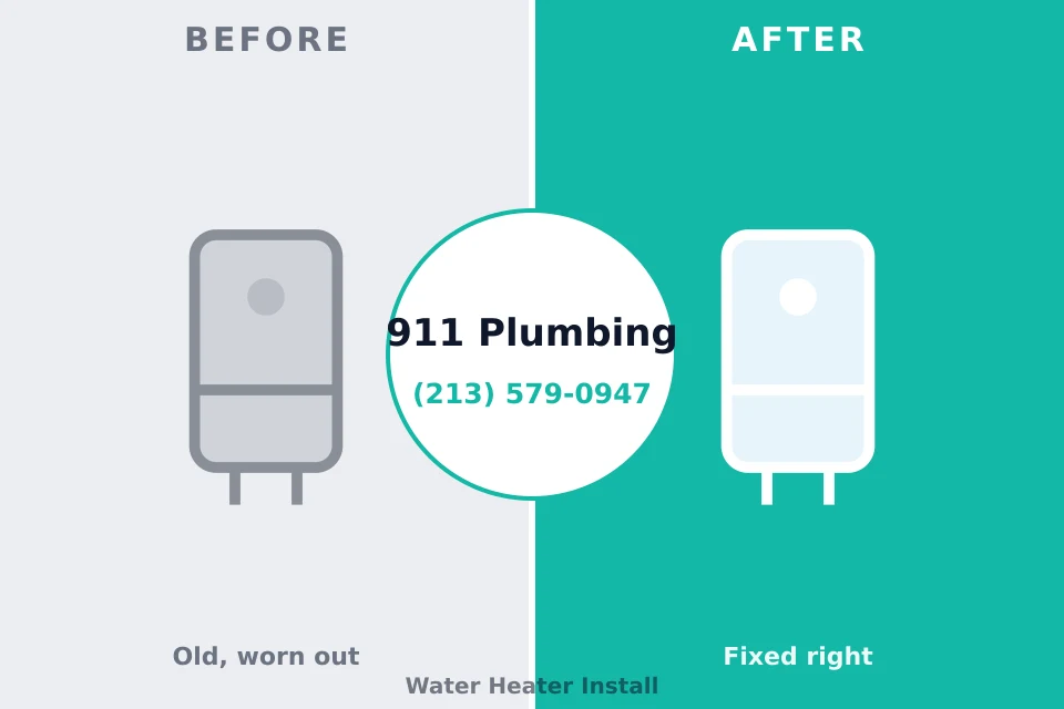 Before and after: plumbing company Pheasant Run, OH